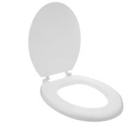 INOOMP Foam Toilet Seat Elongated Soft Cushion Replacement with Thickened Padded Design and Raised Comfort Technology, Universal Fit for Home Bathroom Use, Sturdy and Easy to Install