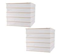 INOOMP Foldable Paper Lampshade Square Light Cover Traditional Origami Design White Paper Lamp Shade 2Pcs Set for Ceiling Lighting