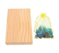 INOOMP Foldable Wooden Mancala Chess for Boys and Girls Thinking Games Mancala Stones African Marble Game Intelligence Development Toy