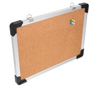 INOOMP Framed Cork Board Pin Board 16 X 12 Inch Lightweight Display Photos Fashionable Design with Pushpins for Office and Home