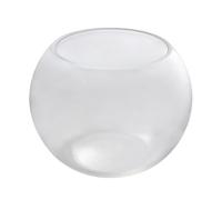 INOOMP Glass Fish Bowl with Simple Elegant Design round 20cm Minimalist Terrarium Glass Aquarium for Home and Garden, Suitable for Tropical Fish and Aquatic Pets