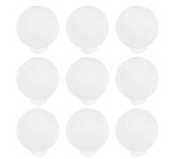 INOOMP Globe Light Bulb Pendant White Plastic 100pcs for String Lights | ABS Globe Attachment, Easy Install for LED Sockets, Lampshade Protection, Balcony Decor and Home Use