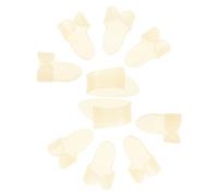 INOOMP Glow-in-the-dark Guitar Finger Covers Set of 2, Fluorescent Fingertip Protection Caps for Fingerstyle Playing, Thumb Picks for Ukulele and Banjo, Lightweight Music Accessories