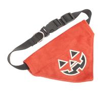 INOOMP Glow Orange the Comfortable Pets Dog Dark and Halloween Bandana for Lint Triangular with Stylish Design, for Parties and Everyday Wear