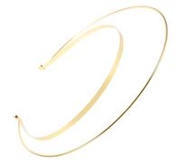 INOOMP Gold Double Wire Ring Headband Goddess Crown Headpiece Bridal Hair Accessory for Party Cosplay Halloween Costume