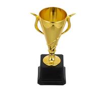 INOOMP Gold Small Football Trophy for Winners with Base, Plastic Award Cup for School Sports Competitions and Party Games, Soccer Tournament Prize for Students