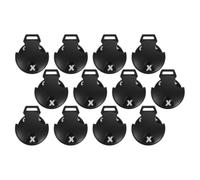 INOOMP Golf Club Number Tags for Easy Identification 12pcs Heart-shaped with Rotating Labels Plastic Material, Elegant Appearance, Versatile Compatibility for Golf Accessories