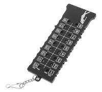 INOOMP Golf Score Counter 18 Separate Scoring Wheels Lightweight Plastic and Metal Design Easy to Carry Keychain for Accurate Golf Count