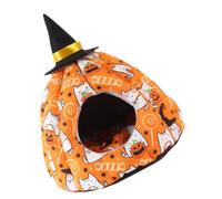 INOOMP Guinea Pig Pumpkin Shaped Bed Cozy Nest for Small Pets Hideaway for Hamsters Rats and Squirrels for All Seasons