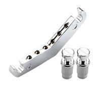 INOOMP Guitar Bridge Repair Kit Tailpiece and Screws Metal Bridge Parts Precision Manufacturing Rich Sound Performance