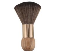 INOOMP Haircut Cleaning Brush Wood Handle Neck Duster with Large Soft Bristles Compact and Portable for Barbershop and Travel Use
