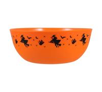 INOOMP Halloween Candy Bowl, Large Halloween Sweets Bowl for Salad, Orange Bowl for Halloween Party