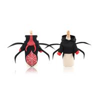 INOOMP Halloween Dog Costume for Puppy Fancy Spider Design, Comfortable Cotton Material, Great for Outdoor Activities and Photo Taking, Black Pet Cosplay Clothes in Size Xl