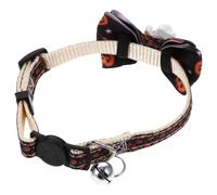 INOOMP Halloween Kitten Collar Adjustable Polyester Cat Neck Collar with Cute Halloween Themed Pattern for Long-haired Cats and Kittens, for Festive Pet Neck Decoration