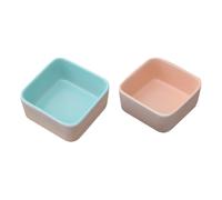 INOOMP Hamster Bowls with Spill Prevention and Water Holding Features Multi-function Ceramic Feeding Bowls 2pcs for Pets Suitable for Hamster and Small Animals Feeding