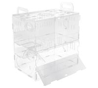 INOOMP Hamster Cage and Random Handle for Small Pets Acrylic with Breathable Design Suitable for Small Animal Habitats and Interactive Pet Spaces