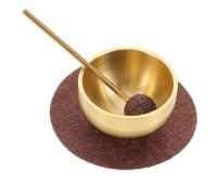 INOOMP Handmade Singing Bowl Prayer Instrument Bowl with Mallet Cushion Assorted Color Metal Felt Pure Harmonious Tones Improve Sleep Quality for Yoga Sound Therapy