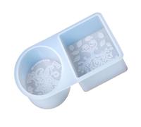 INOOMP Handmade Soap Mold DIY Soap Mold Silicone Die White Non-Stick Easy to Use Delicate Pattern Simple Design and Candle Making