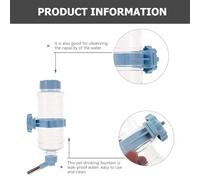 INOOMP Hanging Rabbit Water Feeder Pet Drinking Bottle Creative Animal Water Dispenser for Cage Use Easy to Install Detachable for Cleaning