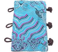 INOOMP Heat-Resistant Anti-scalding Teapot Handle Sleeve with Blue Wave Pattern, Insulated Cloth Protective Cover for Kettle Handle, Kitchen Use Potholder for Safe Tea Brewing