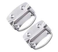 INOOMP Heavy Duty Industrial Pull Handles Surface Mount Chest Handles with Flush Lift Ring for Electrical Boxes and Tool Cabinets Suitable for Industrial and Commercial Use