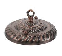 INOOMP Heavy Duty Pendant Lamp Hook Ceiling Mount Plate with Closed Loop Hook, Red Bronze Ceiling Base for Hanging Chandeliers and Light Fixtures, Suitable for Residential and Commercial