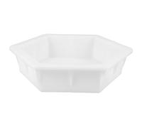 INOOMP Hexagon Concrete Paver Mold Reusable Brick Mold Non-slip Stepping Stone Form DIY Patio Pavement Slab Tool