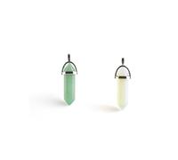 INOOMP Hexagonal Crystal Pendants Charms Assorted style 16 Pcs Jewellery Making with Energy and Peace of Mind for Necklace Beading Supplies