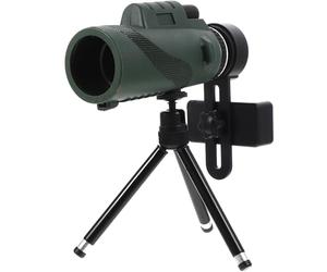 INOOMP High Power Handheld Monocular Telescope 12x50 and Smartphone Adapter with Aluminum Tripod Portable Outdoor Travel Telescope with Nightwatching Low for Wildlife and Hiking
