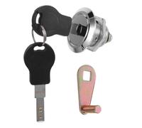 INOOMP Home Cam Lock with Key, Keyed Alike, 1-1/8'' Length, 48mm Face Dia | Zinc Alloy, Mailbox Cam Lock with Keys, Lock Core Replacement for File Cabinet, Dresser, RV Storage Box