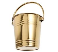 INOOMP Ice Storage Bucket Ice Cube Bucket 1.5l Stainless Steel with Handle Big Opening Simple Appearance Keeps Wine Bottle at Optimum Drinking Temperature for Hotel and Beach Parties