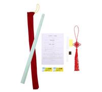 INOOMP Imitation Jade Flute Chinese Dizi Musical Instrument Beginner's Flute Key Design Plastic Material Traditional Chinese Music Instrument for School Bands and Gifting