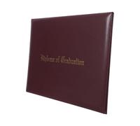 INOOMP Imprinted Diploma Cover Graduation Document Holder A4 Strong Protection Universal Fit Smooth Leatherette Certificate Protector Cover Plasticlaminated Interior Satin Corners