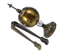 INOOMP Incense Sticks Censer Home Decor Chinese Incense Burner Burner Metal Charcoal Fragrance Ornament