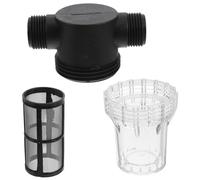 INOOMP Inline Sediment Filter with Mesh Screen External Threaded for Garden Hose Water Pump Protection and Debris Filtration Suitable for Outdoor Irrigation Car Washing Aquarium and Water