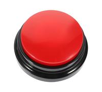 INOOMP Interactive Dog Button Pet Communication Recorder Red Funny Training Buzzer Household Talking Button for Puppy Supply and Behavior Aids
