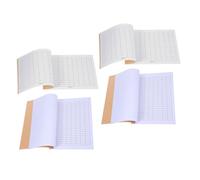 INOOMP Inventory Tracking Ledger Book 4Pcs Double-Sided Accounting Journal for Business Financial Record and Expense Log