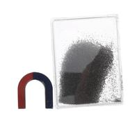 INOOMP Iron Powder Box for Science Experiments Portable Physics Teaching Instrument with Shavings Accurate Magnetic Field Visualization Educational Electromagnetic Demonstration Tool