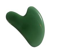 INOOMP Jade Gua Sha Scraping Massager Heart-Shaped Facial and Body Massage Tool for Skin Sculpting and Muscle Relaxation