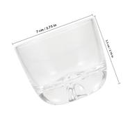 INOOMP Japanese Gold Leaf Sake Cup 110ml Glass Liquor Cup Small Iceberg Design for Home Use and Party Drinking