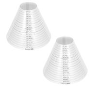 INOOMP Jewelry Making Bracelet Mandrel Plastic 2Pcs with Precise Measuring Tool Kit for Beadwork and Portable Crafting Use