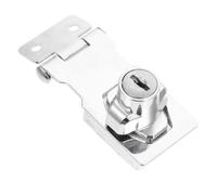 INOOMP Keyed Hasp Locks Heavy Duty Door Lock with Secure Catch Latch for Cabinets and Showcase Protection Sturdy Hardware for Home and Office Use