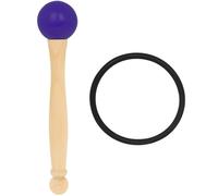 INOOMP Knocking Stick Singing Bowl Mallet with Rubber Ring Wood Handle Purple Foldable Design for Crystal Singing Bowls Meditation Ambience