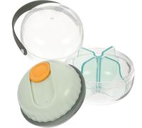 INOOMP Large Capacity Portable Pill Organizer with Multi-Grid Design, Tight Seal, and Convenient to Use Light Green Medicine Case for Travel and Daily Household Use