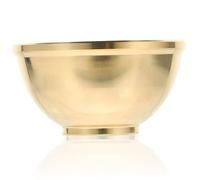 INOOMP Large Copper Buddhist Offering Bowl for Holy Water Decorative Worship Vessel with Smooth Polished Edges Sturdy and Break Resistant Design for Temple and Home Ritual Use
