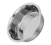 INOOMP Large Stainless Steel Dog and Cat Bowl with Non-slip Silicone Base, Rounded Shape, Modern Style, Prevents Scratching, Easy Clean Pet Feeding Bowl for Indoor Use and Apartments