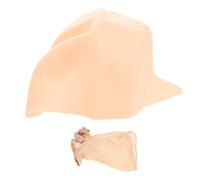 INOOMP Latex Bald Head Cap for Makeup Cosplay Reusable Mesh Wig Hat for Halloween Party and Movie Prop