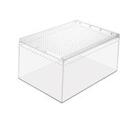 INOOMP Leak-proof Reptile Cage Multi-function Snake Tank Acrylic Critter Keeper Breeding Supply
