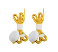 INOOMP LED Light up Shoelaces Washable Yellow 1 Pair with 10 Embedded LED Beads and 4 Flashing Modes and Visible in Darkness, for Running and Dancing Activities