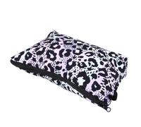 INOOMP Leopard Print Makeup Bag Travel Toiletry Pouch Organizer with Zipper Closure, Colorful Cosmetic Storage Case for Women’s Handheld Use